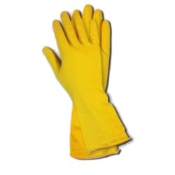 Yellow Household Flock Lined Glove Yellow Household Flock Lined Glove