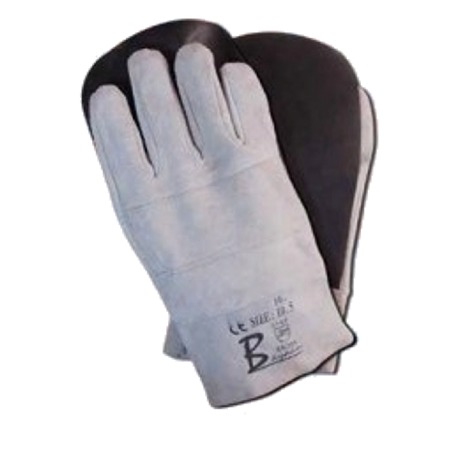 177 Leather Gloves - Bayaan Chrome Leather Rubber Palm Brick Gloves Chrome Leather Rubber Palm Brick Gloves