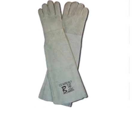 178 Leather Gloves - Bayaan Chrome Leather Shoulder d double palm Chrome Leather Shoulder
