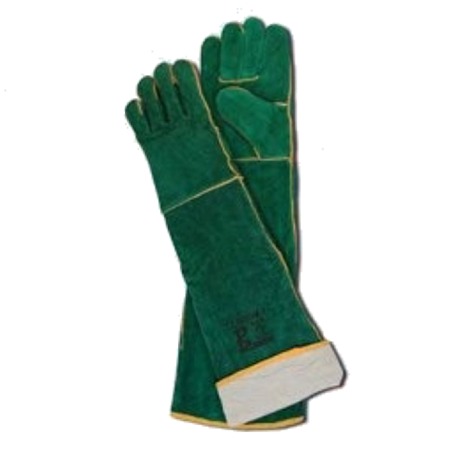 181 Leather Gloves - Bayaan Green Lined Shoulder Welding Glove Green Lined Shoulder Welding Glove