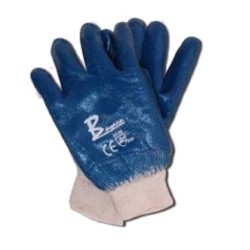 Blue Nitrile Knit Wrist Glove